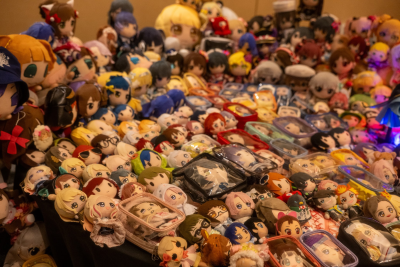 a bunch of plushies